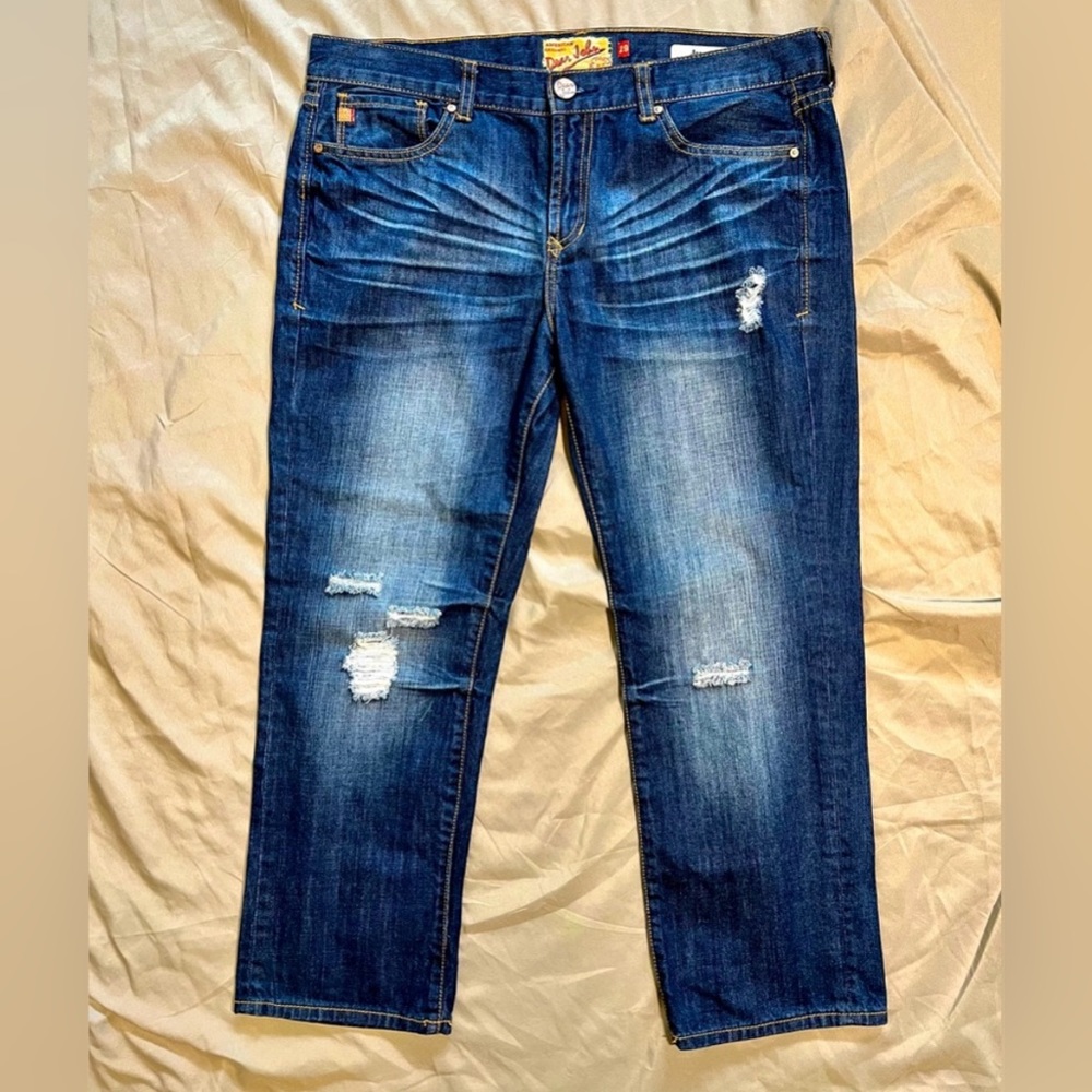 NWOT Dear John Ankle Dark Wash Mid Rise Jesse Boyfriend Jeans